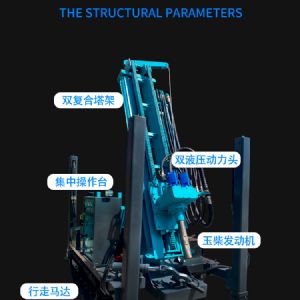 水井鉆機(jī) 液壓動(dòng)力 輕松鉆井
